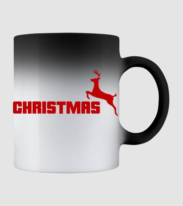 Christmas logo model negru pe tricou