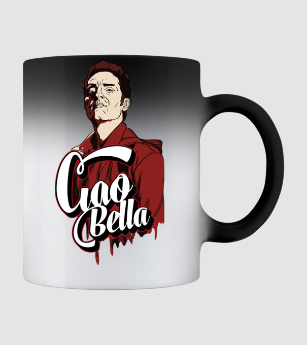 ciao bella berlin model negru pe tricou