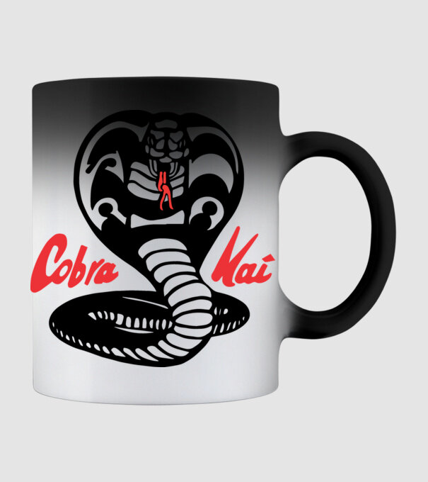 cobra kai classic logo model negru pe tricou