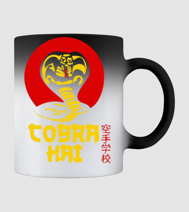 cobra kai japan logo model negru pe tricou