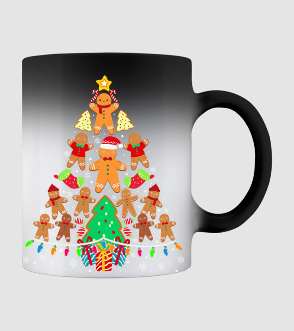 Cookie christmas tree model negru pe tricou