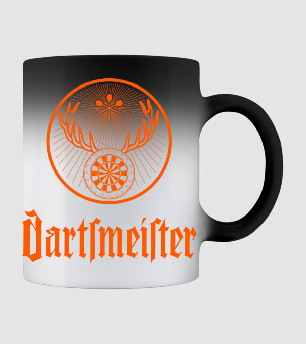 Dartsmeister Dark model negru pe tricou