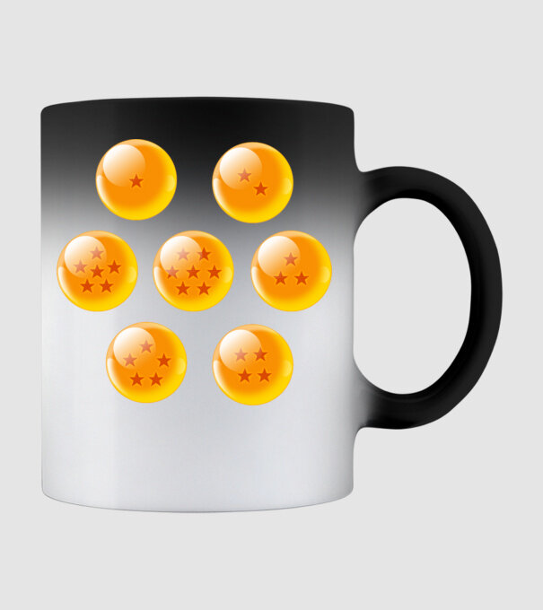 dragonballs model negru pe tricou