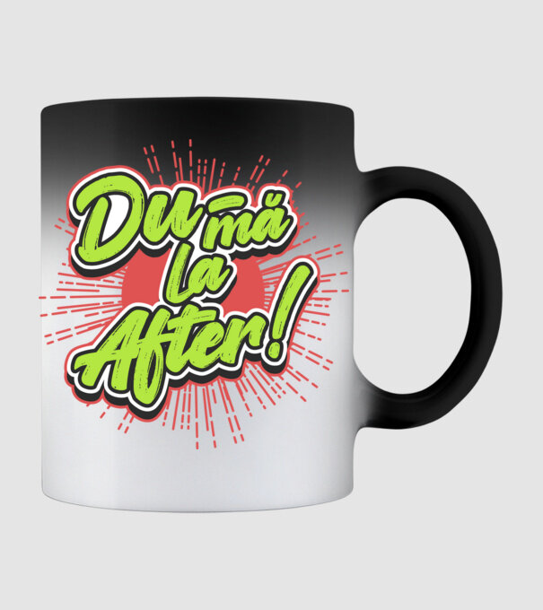 Du-mă la After model negru pe tricou