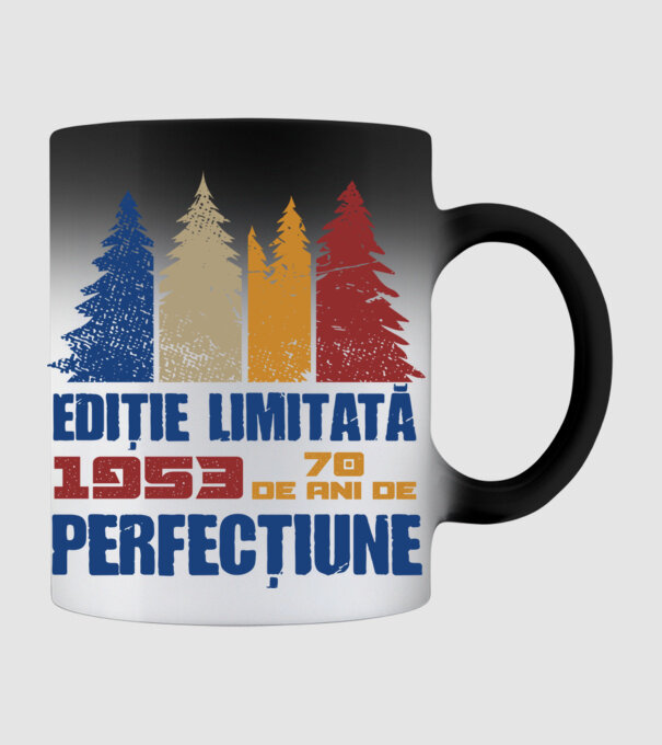 Ediție limitată 1953 - 70 de ani de perfecțiune model negru pe tricou