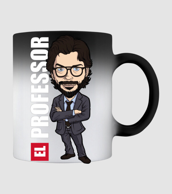 el professor drawing model negru pe tricou
