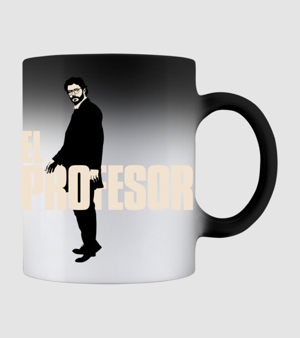 el professor la casa de papel model negru pe tricou
