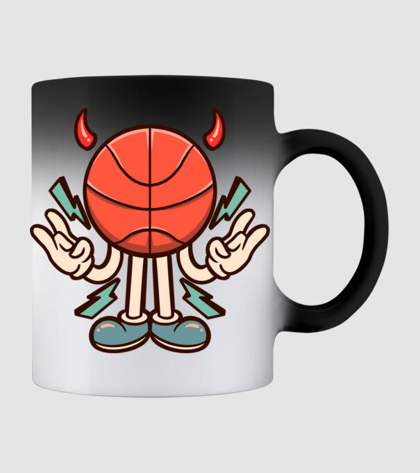 Evil basketball model negru pe tricou