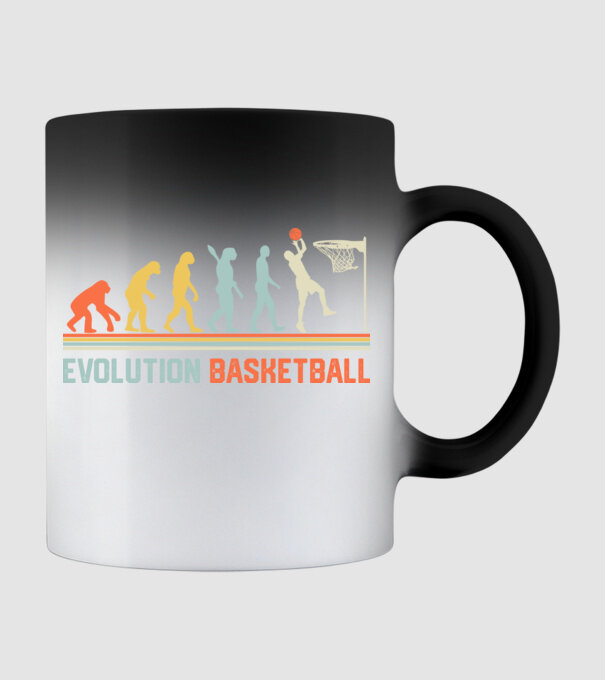 Evolution basketball model negru pe tricou