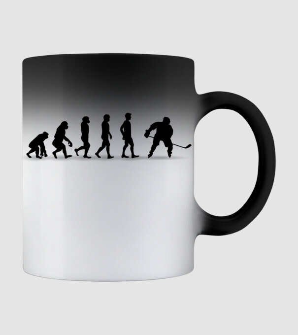 Evolution Hockey model negru pe tricou