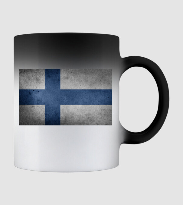 FINLAND model negru pe tricou