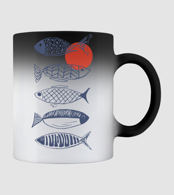 Fish model negru pe tricou