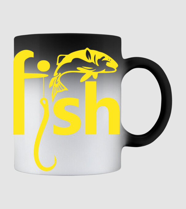 Fish model negru pe tricou