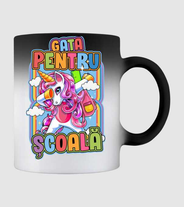 Gata pentru școală D1947707 model negru pe tricou