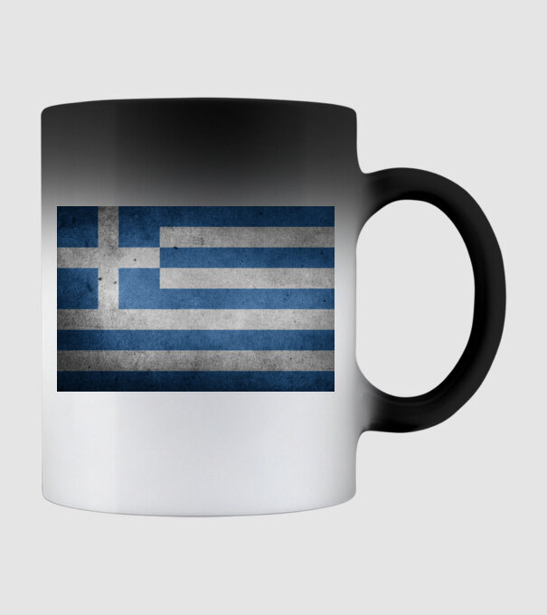 GREECE model negru pe tricou