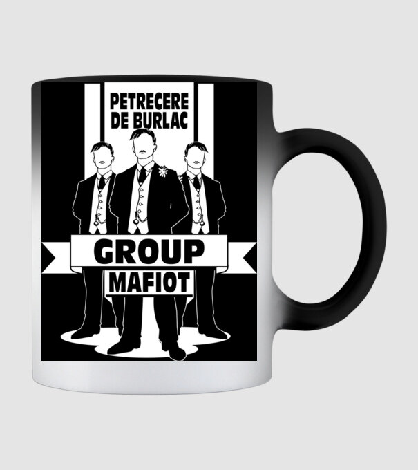 Group Mafiot model negru pe tricou