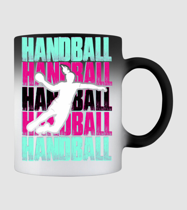 handball model negru pe tricou