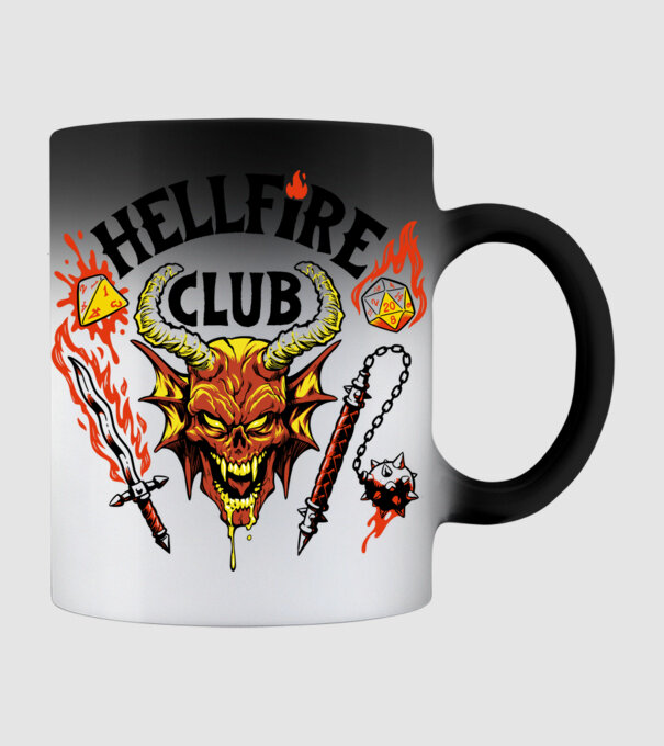 Hellfire ok model negru pe tricou