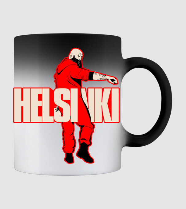 helsinki la casa de papel model negru pe tricou