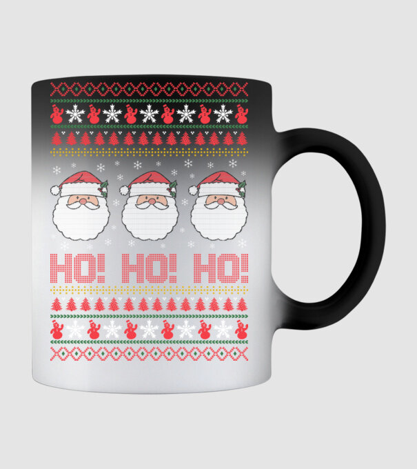 Ho-Ho-Ho model negru pe tricou