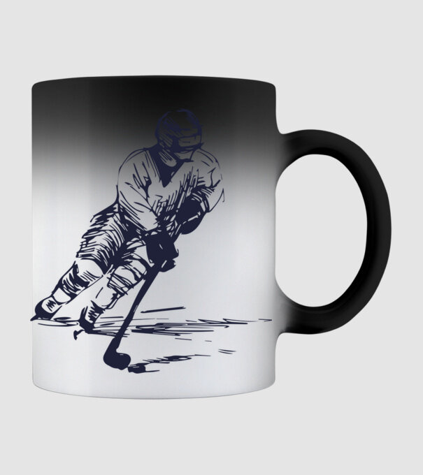 Hockey player model negru pe tricou