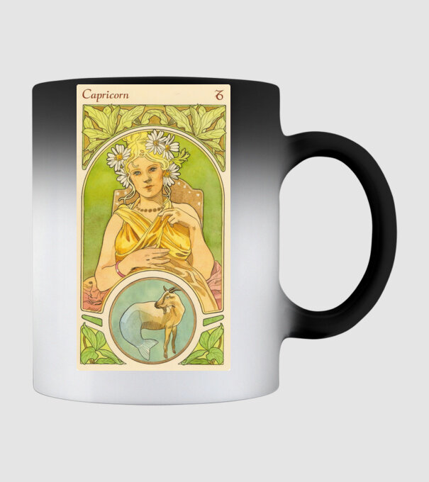 Horoscop Tarot CAPRICORNUL model negru pe tricou