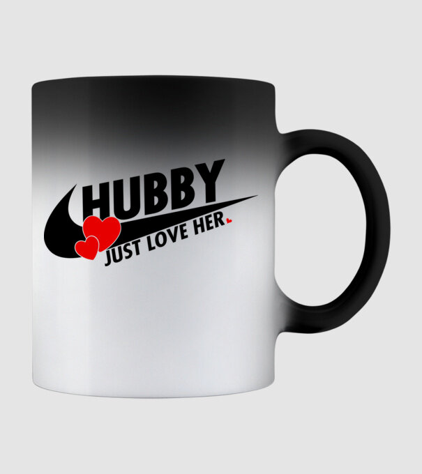 Hubby Just love her model negru pe tricou