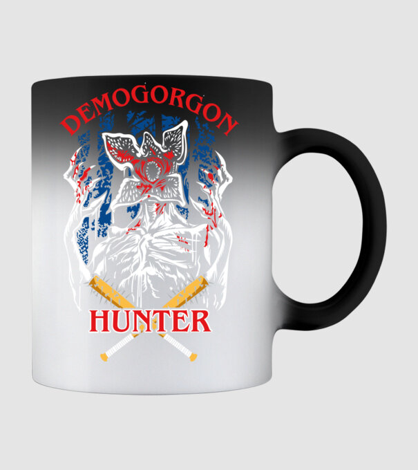 Demogorgon hunter model negru pe tricou