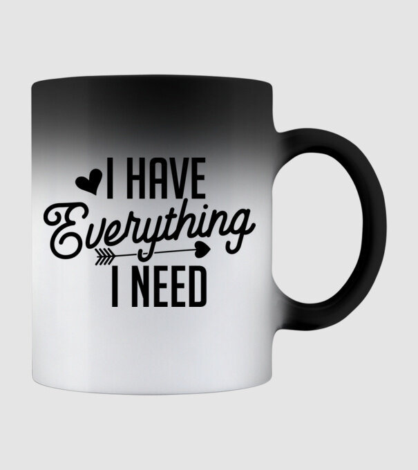 I have everything model negru pe tricou