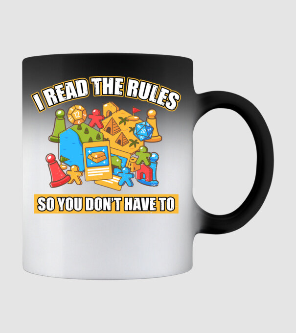 I read the rules model negru pe tricou