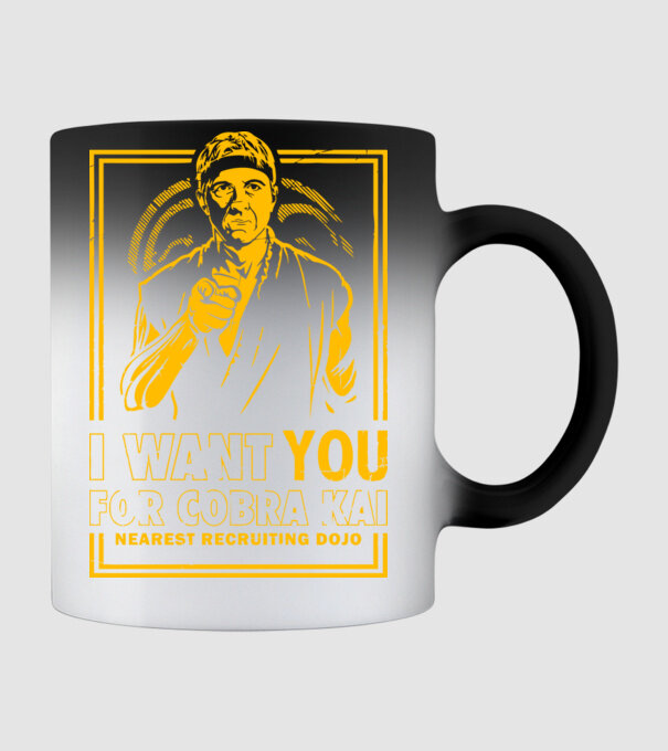 I want you cobra kai model negru pe tricou