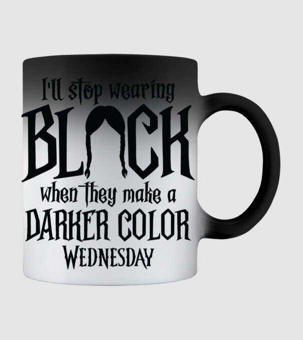 ill stop wearing black model negru pe tricou