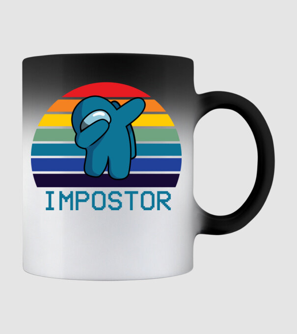 Impostor model negru pe tricou