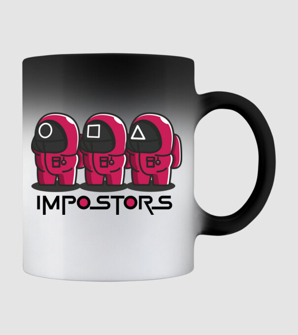 impostors squid game model negru pe tricou