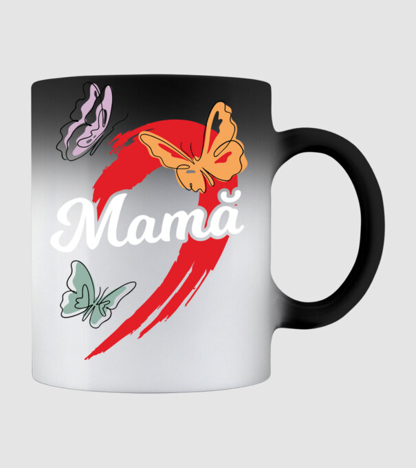 Mamă model negru pe tricou