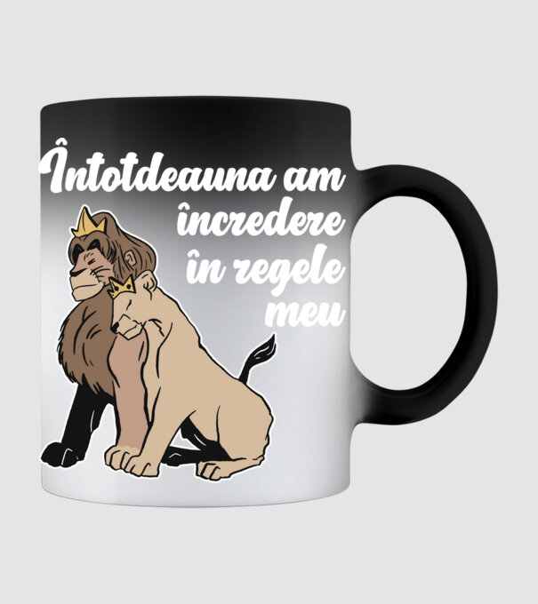 Întotdeauna am încredere în regele meu model negru pe tricou
