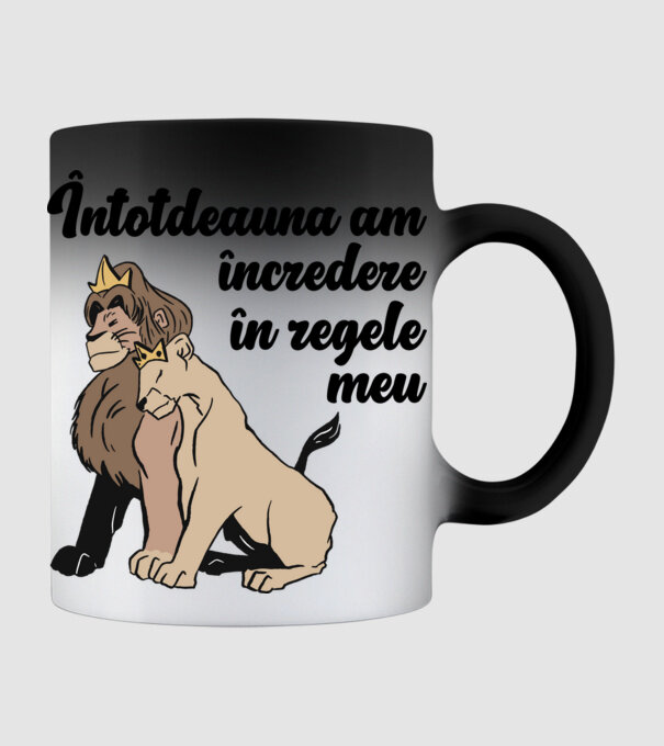 Întotdeauna am încredere în regele meu model negru pe tricou