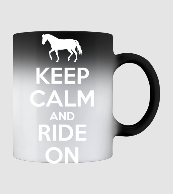 keep calm model negru pe tricou
