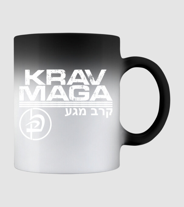 Krav Maga model negru pe tricou