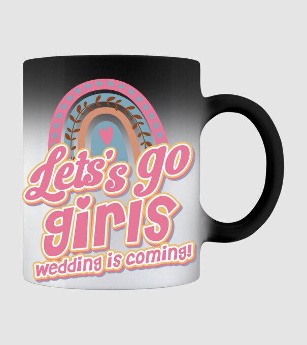 Lets go girls model negru pe tricou