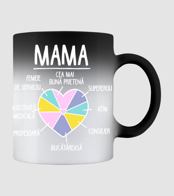 Mama cea mai bună prietenă, supererou model negru pe tricou