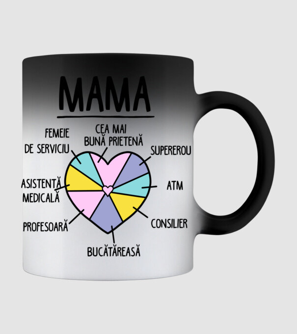 Mama cea mai bună prietenă, supererou model negru pe tricou