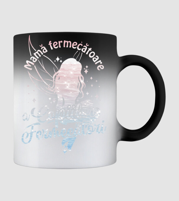 Mamă fermecătoare a copiilor fermecători model negru pe tricou