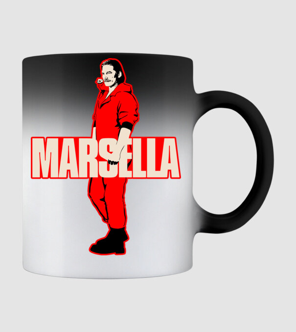 mareille la casa de papel model negru pe tricou