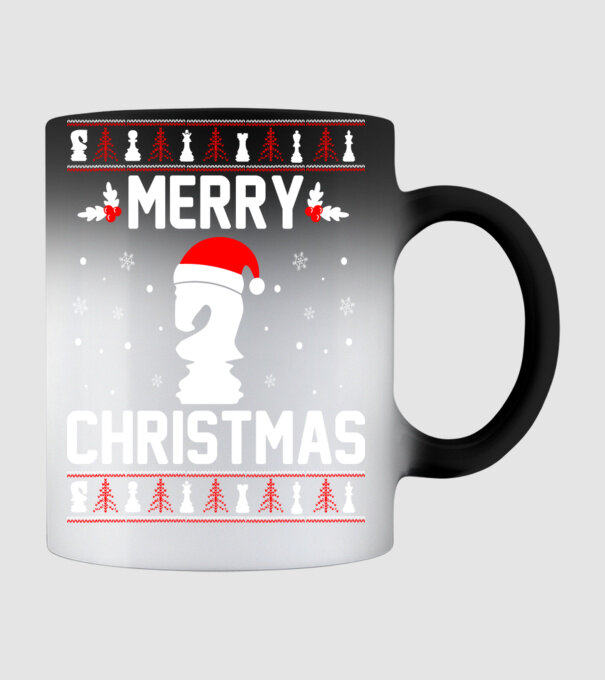merry chessmass 3 model negru pe tricou