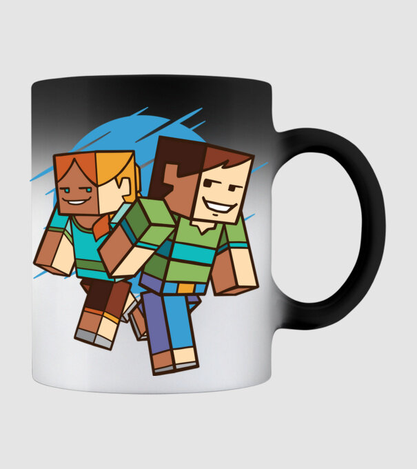 Minecraft model negru pe tricou