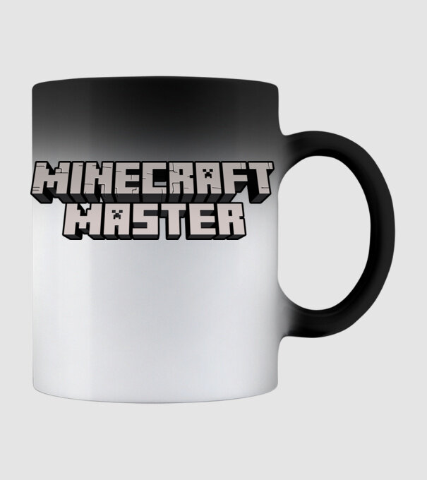 Minecraft Master model negru pe tricou