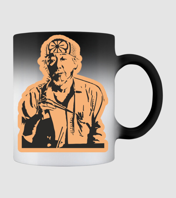 Mister miyagi cobra kai model negru pe tricou