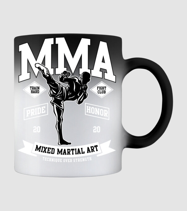 MMA model negru pe tricou