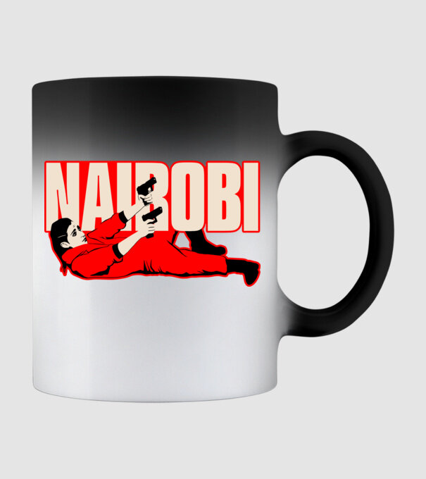 nairobi la casa de papel model negru pe tricou